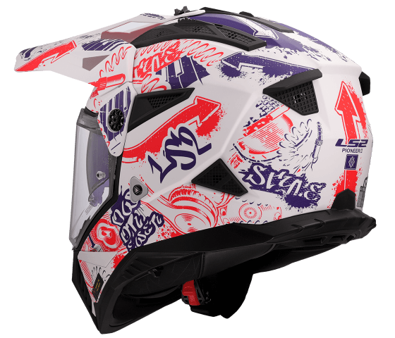 MX702 PIONEER II FANTASY Matt White Red Blue